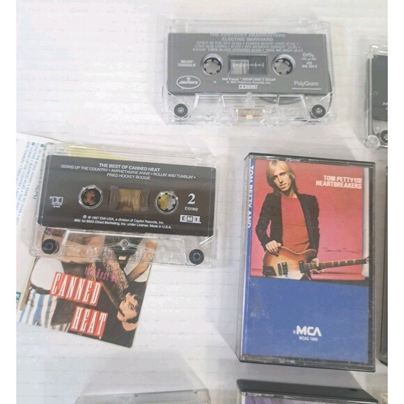 Lot (12) Cassette Tapes Rock Pop Buffett Petty Meat Loaf Simon Walsh Cheap Trick - Picture 2 of 5